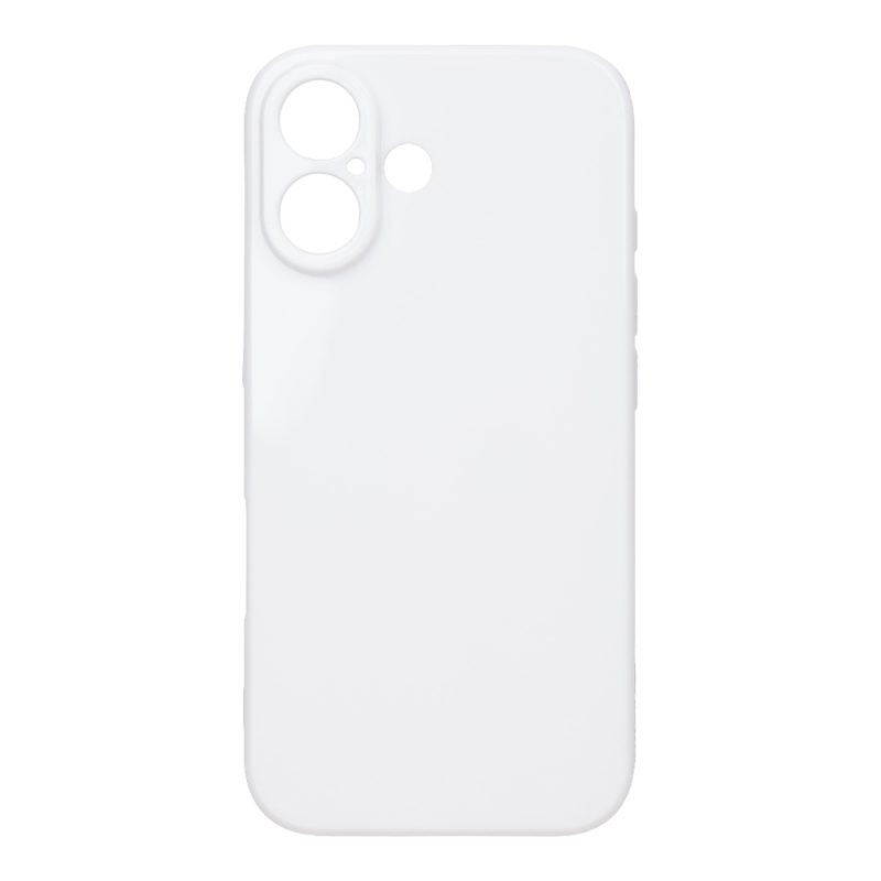 OBAL:ME Lesklé puzdro pre Apple iPhone 16, biele