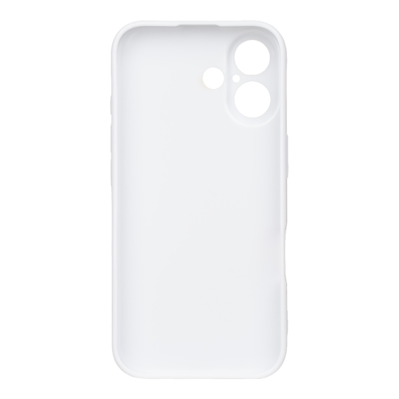 OBAL:ME Lesklé puzdro pre Apple iPhone 16, biele