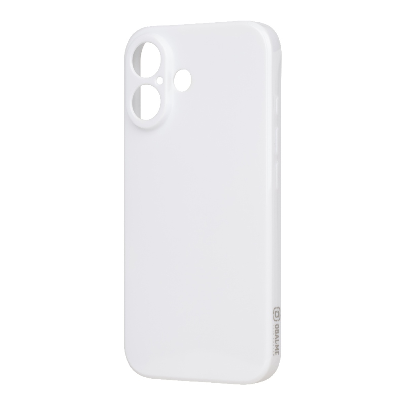 OBAL:ME Lesklé puzdro pre Apple iPhone 16, biele