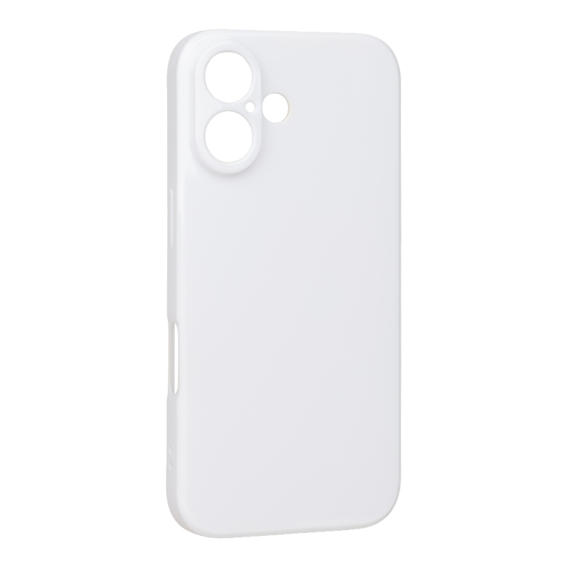 OBAL:ME Lesklé puzdro pre Apple iPhone 16, biele