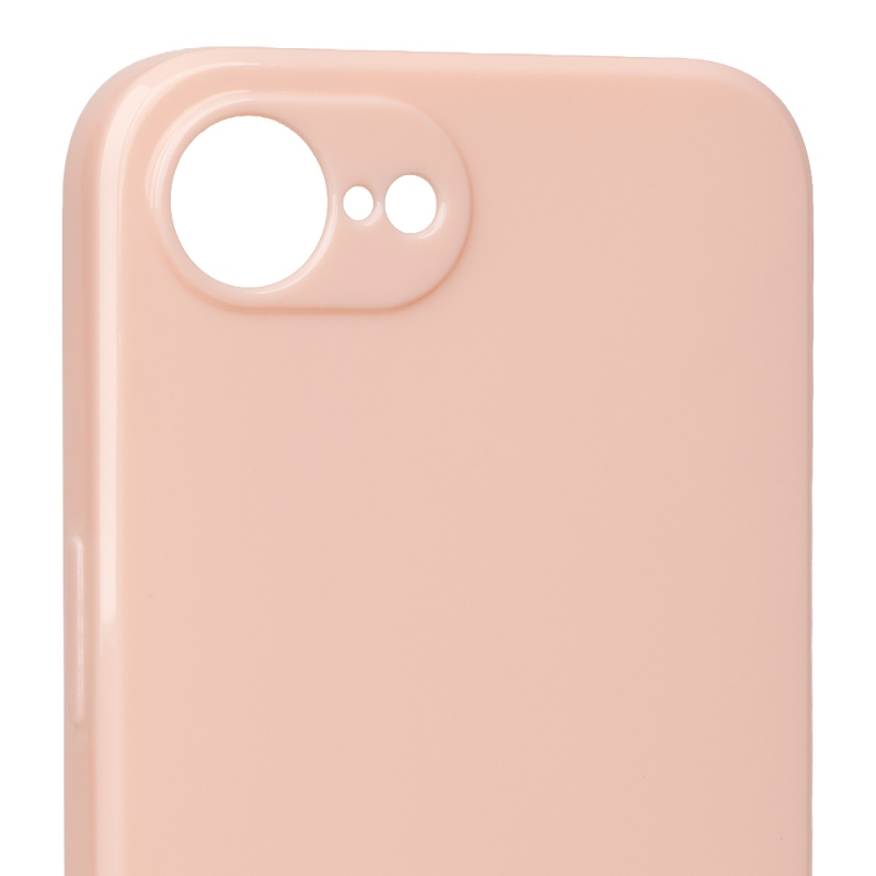 OBAL:ME Lesklé puzdro pre Apple iPhone 16e/17e v odtieni Blush