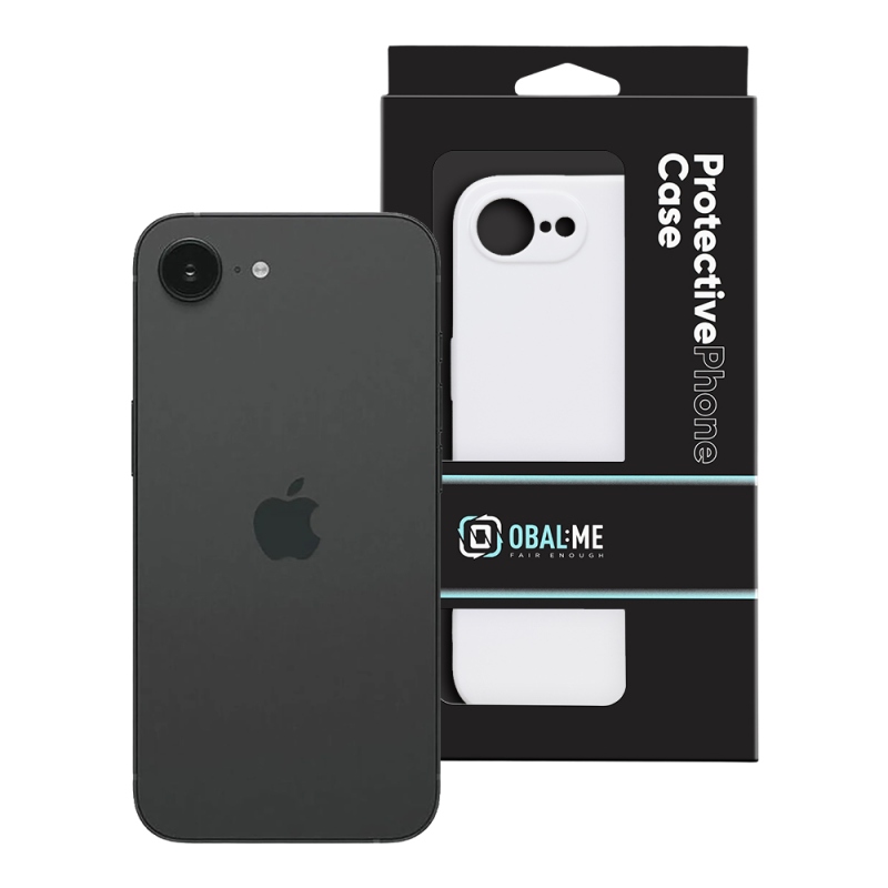 OBAL:ME Lesklé puzdro pre Apple iPhone 16e/17e, biele