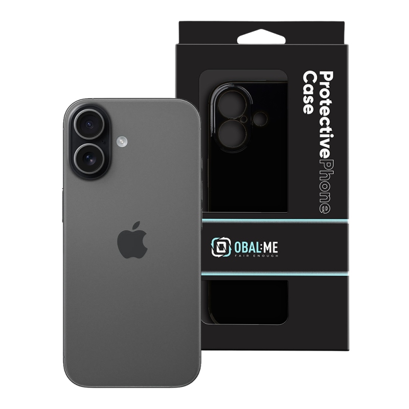 OBAL:ME Lesklé puzdro pre Apple iPhone 17, čierne