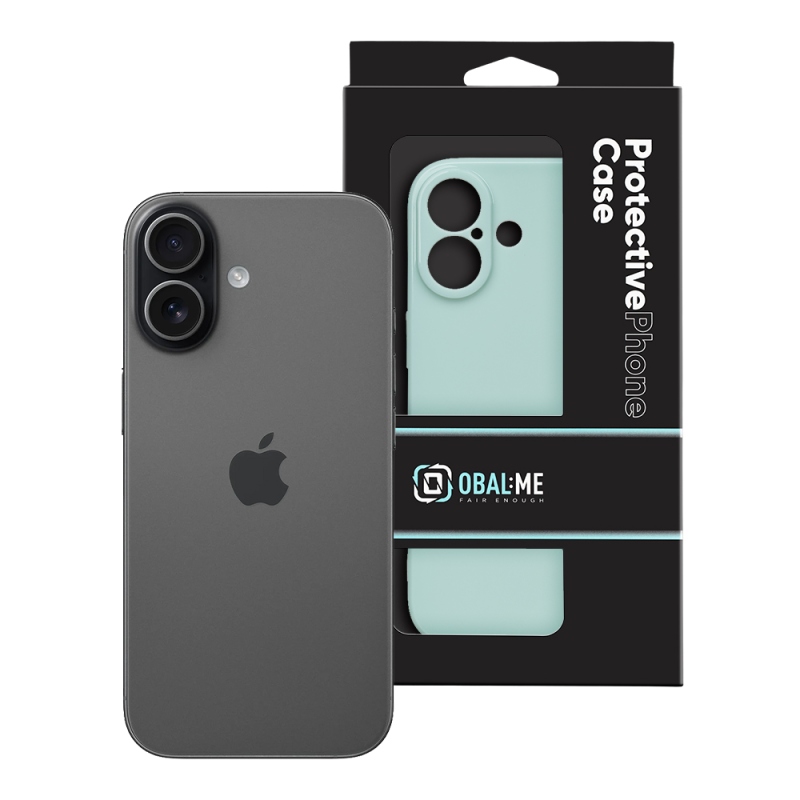 OBAL:ME Lesklé puzdro pre Apple iPhone 17 v mätovej farbe