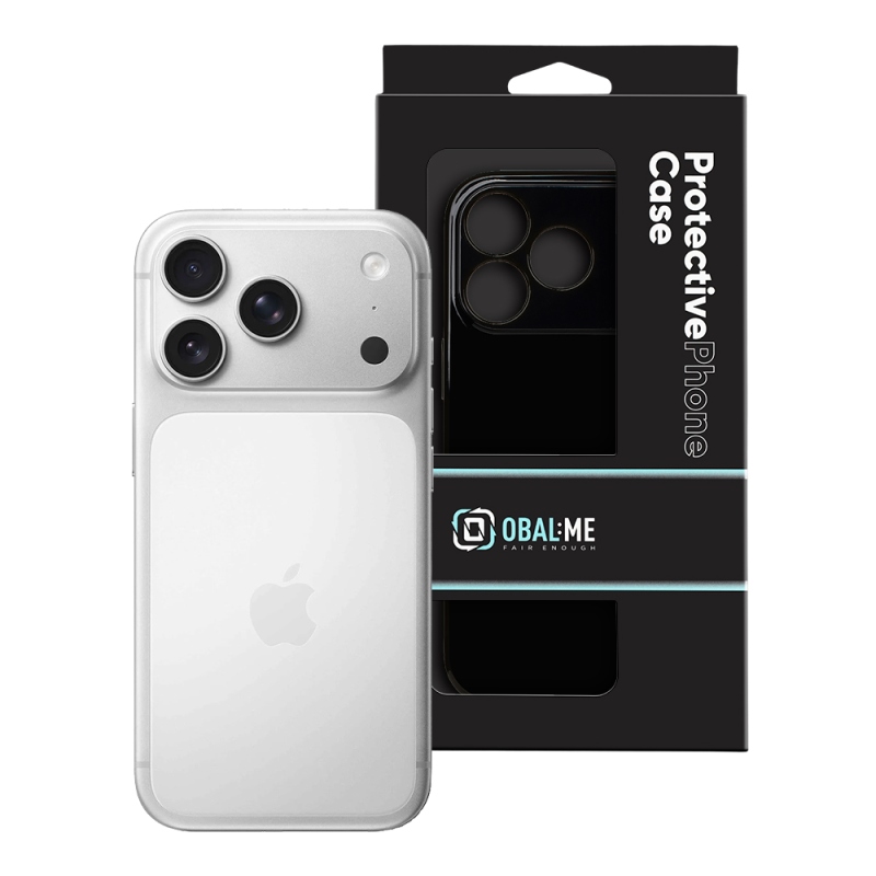 OBAL:ME Lesklé puzdro pre Apple iPhone 17 Pro, čierne