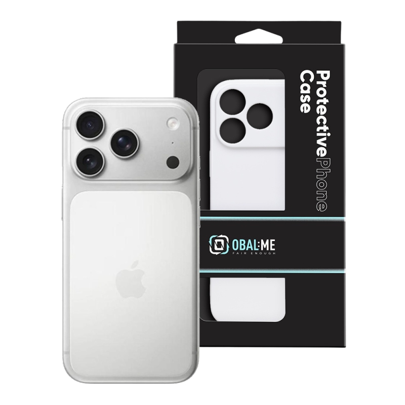 OBAL:ME Lesklé puzdro pre Apple iPhone 17 Pro Max, biele