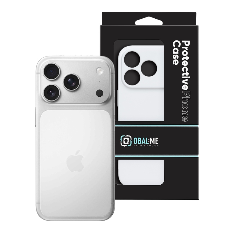 OBAL:ME Lesklé puzdro pre Apple iPhone 17 Pro, biele