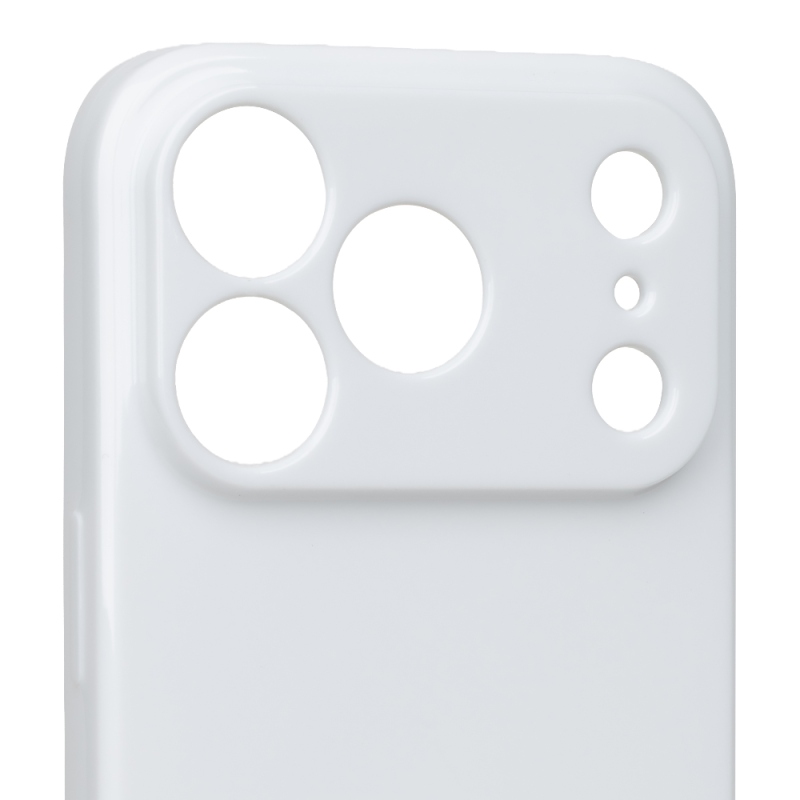 OBAL:ME Lesklé puzdro pre Apple iPhone 17 Pro, biele