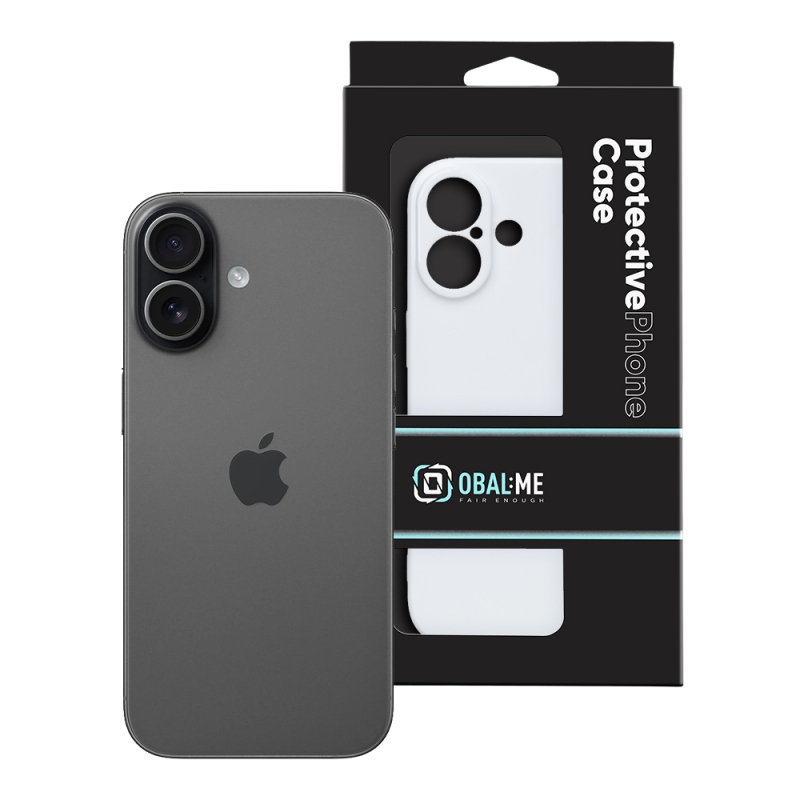 OBAL:ME Lesklé puzdro pre Apple iPhone 17, biele