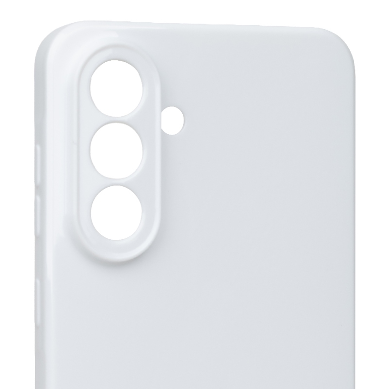OBAL:ME Lesklé puzdro pre Samsung Galaxy A56 5G, biele
