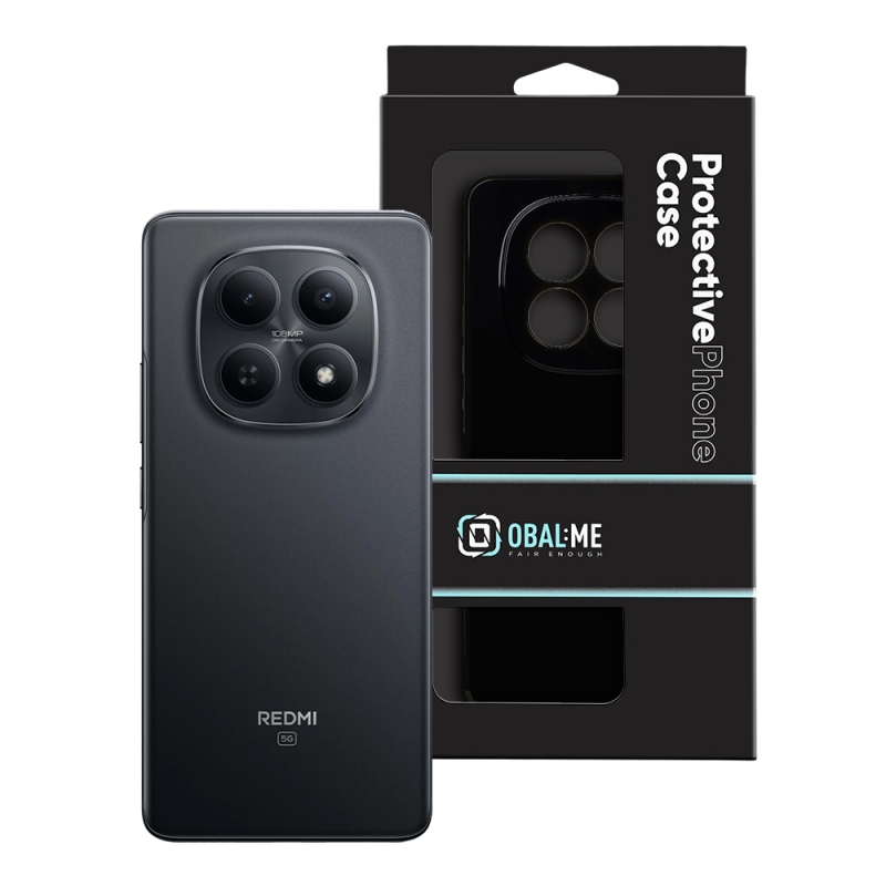 OBAL:ME Lesklé puzdro pre Xiaomi Redmi Note 15 4G/5G, čierne