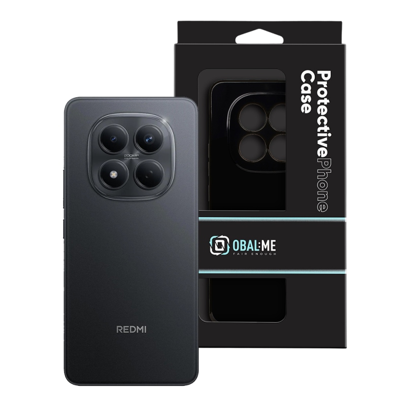 OBAL:ME Lesklé puzdro pre Xiaomi Redmi Note 15 Pro 4G, čierne