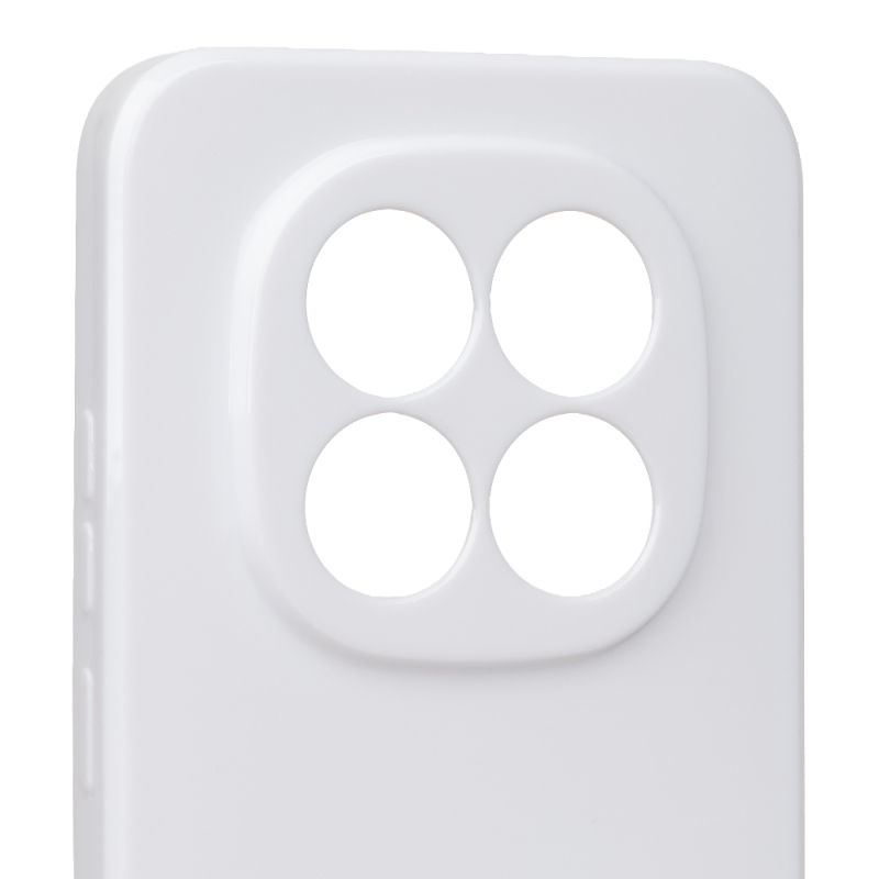 OBAL:ME Lesklé puzdro pre Xiaomi Redmi Note 15 Pro 5G, biele