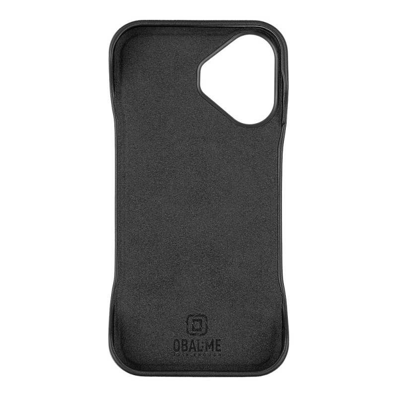 OBAL:ME LeatherTanga Cover pre Apple iPhone 16 Black