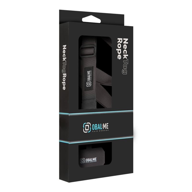 BALENIE:ME NeckTag Ribbon Phone Strap Black