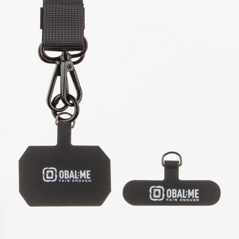 BALENIE:ME NeckTag Ribbon Phone Strap Black