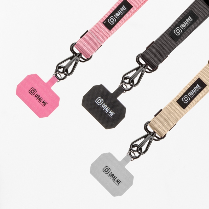 BALENIE:ME NeckTag Ribbon Phone Strap Black
