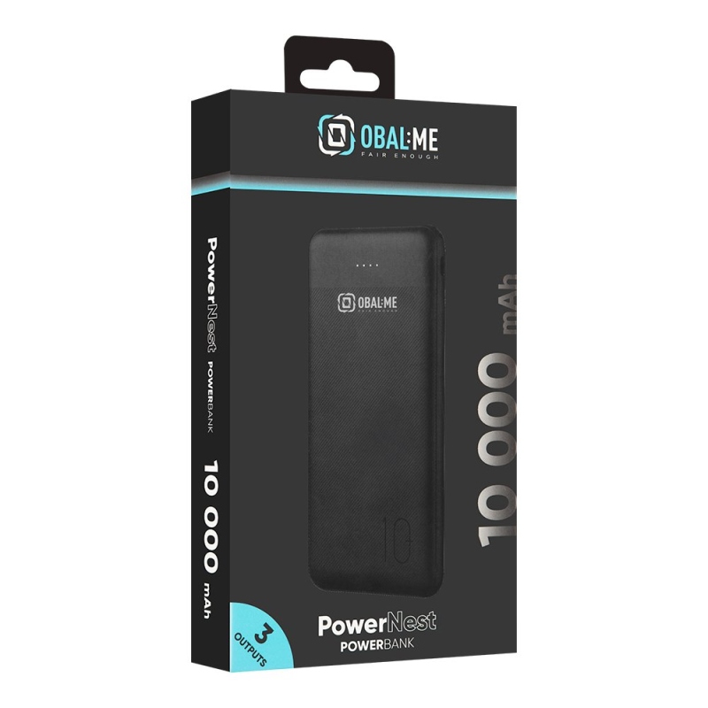OBAL:ME PowerNest Powerbanka 10000mAh Black