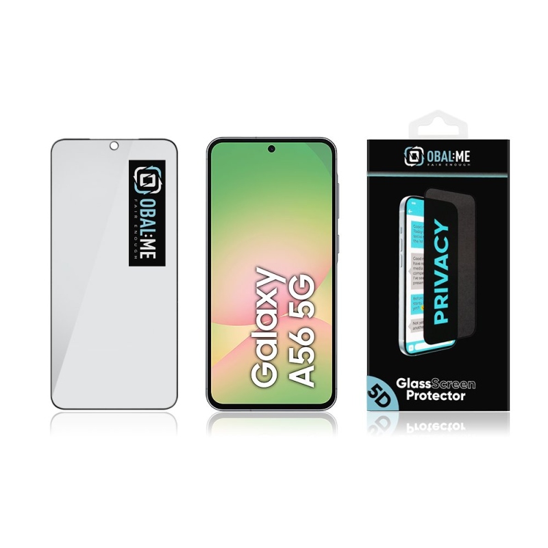 BALENIE:ME Privacy 5D Tempered Glass pre Samsung Galaxy A56 5G Black