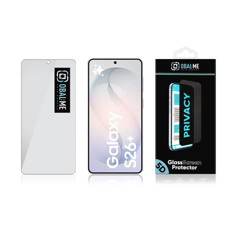 BALENIE:ME Privacy 5D Tempered Glass pre Samsung Galaxy S26+ Black