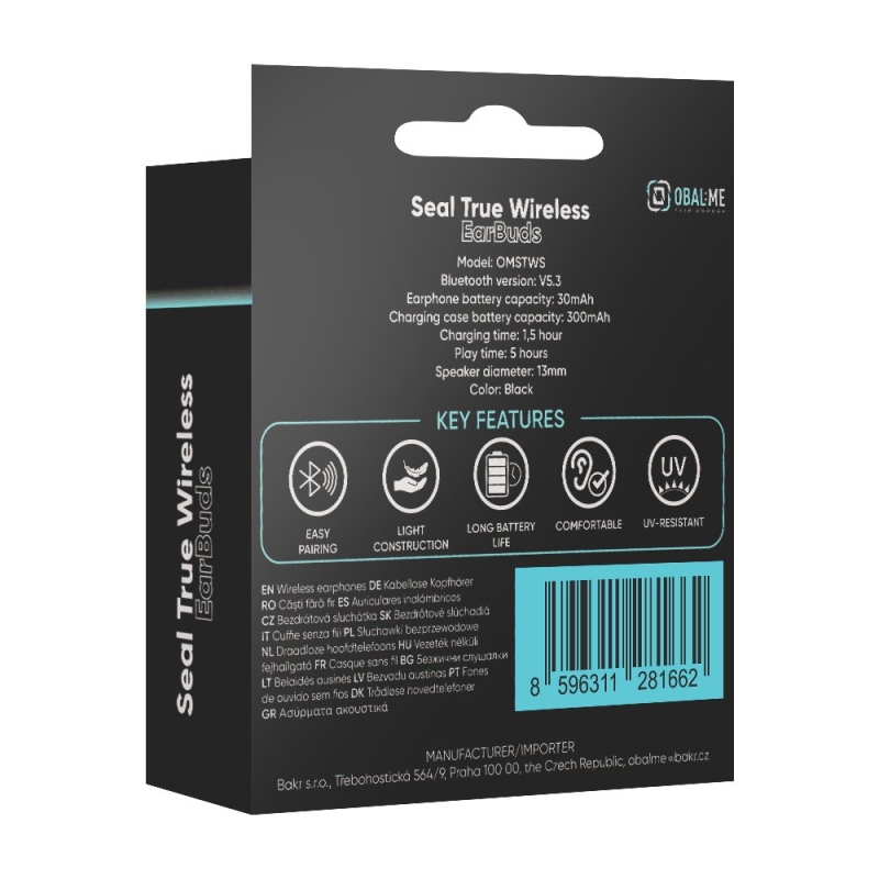 BALENIE:ME Seal True Wireless In-EarBuds Black