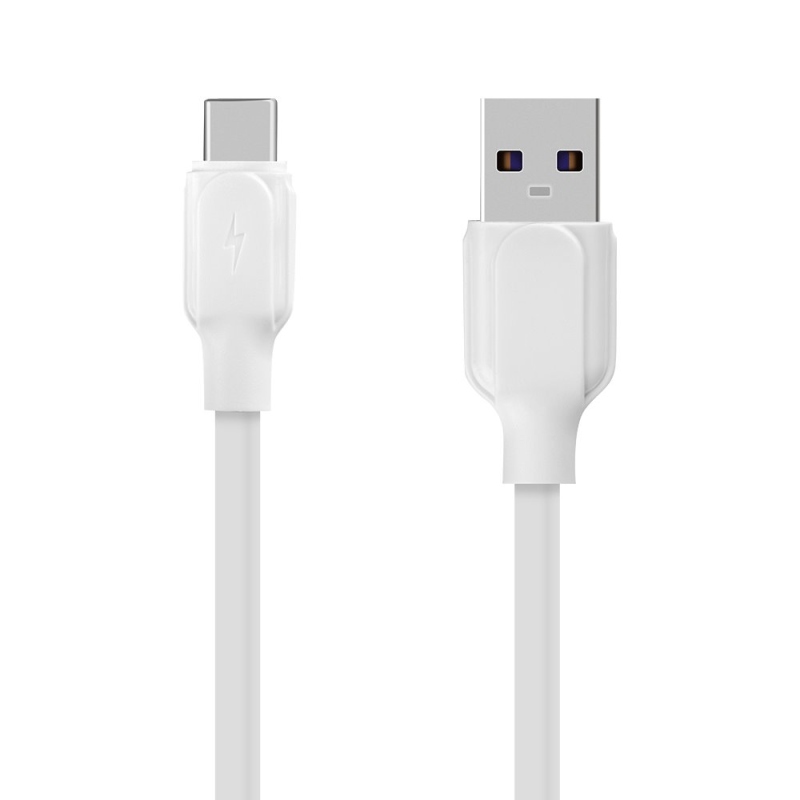 Obal:Me Simple USB-A/USB-C Kábel 1m White