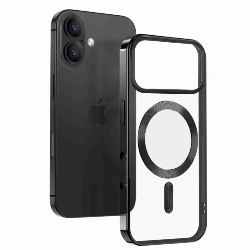 Obal SWISSTEN Clear Jelly MagStick Metallic na Apple iPhone 17 Pro Max - čierny