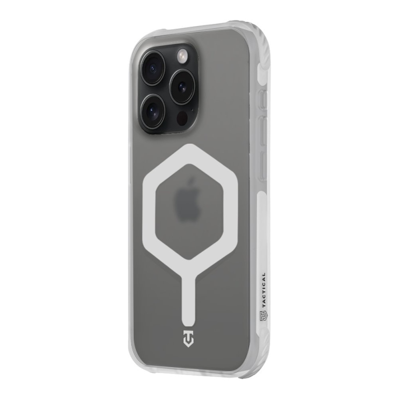 Taktický kryt MagForce Hexagon pre Apple iPhone 15 Pro T-White