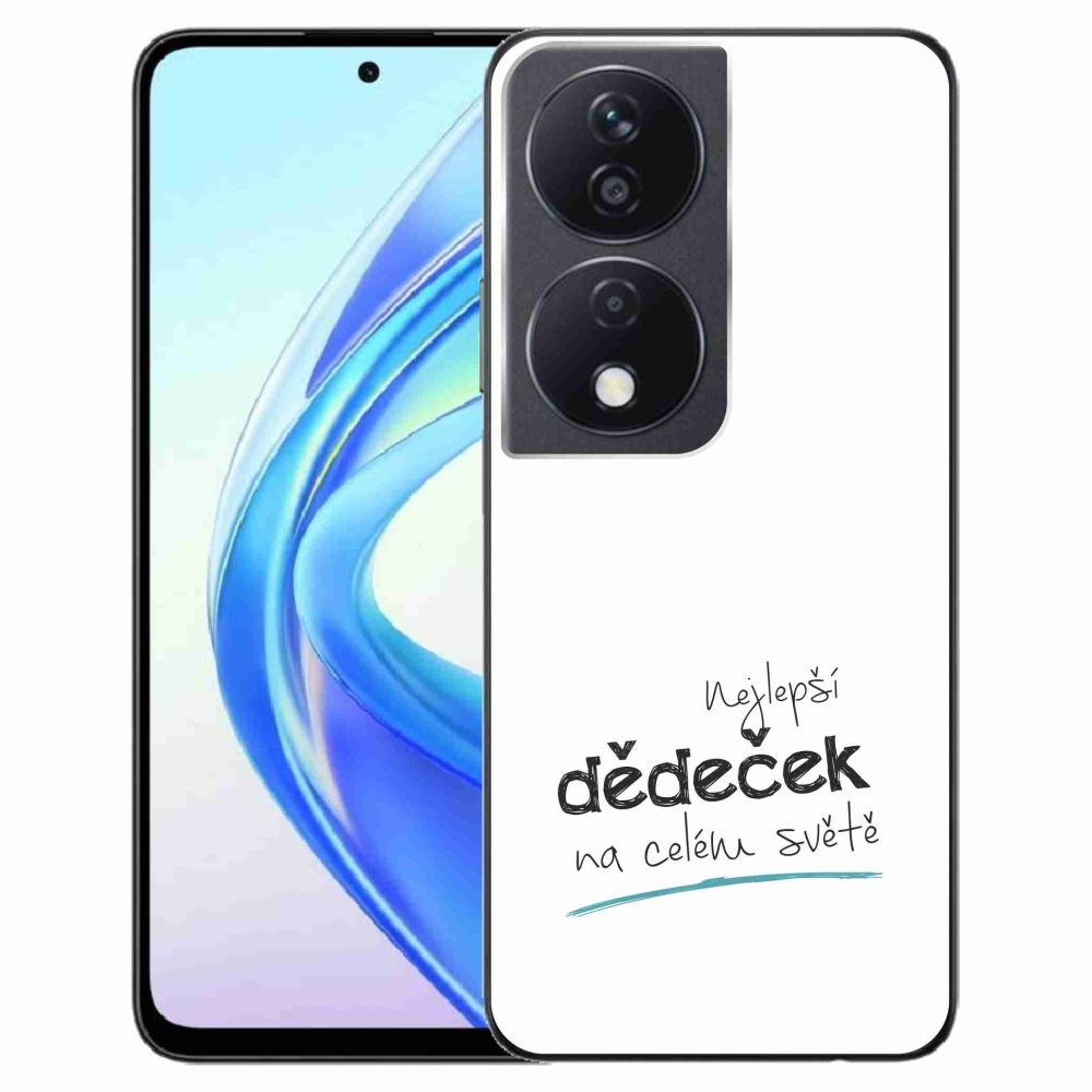 Gélový kryt mmCase na Honor X7b/Honor 90 Smart - najlepší dedko 3 biele pozadie