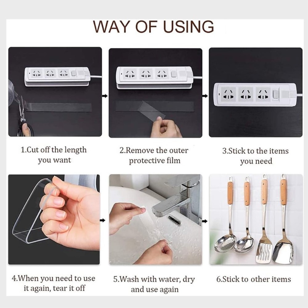 Obojstranná nano lepiaca páska (40 x 2 mm) - 2m