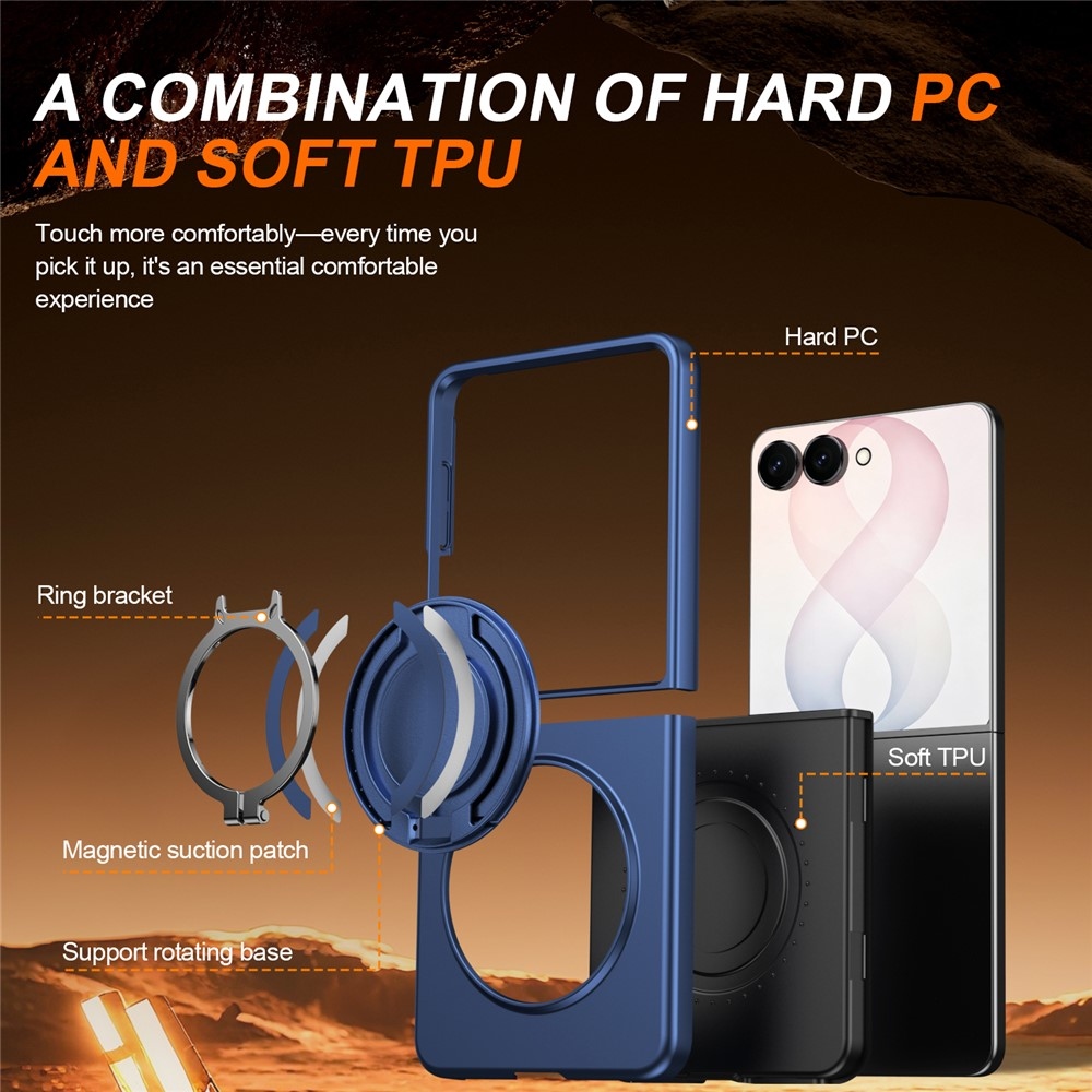 Obstruct plastový obal na Samsung Galaxy Z Flip8 5G - modrý
