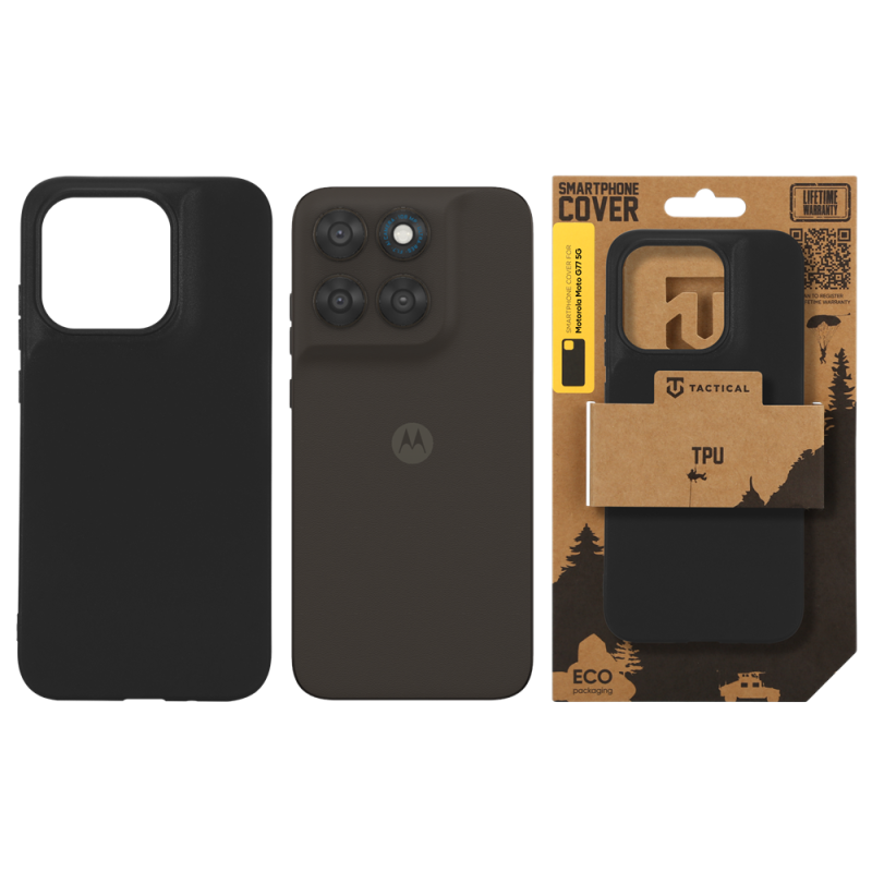Taktický kryt TPU pre Motorola Moto G77 5G Black
