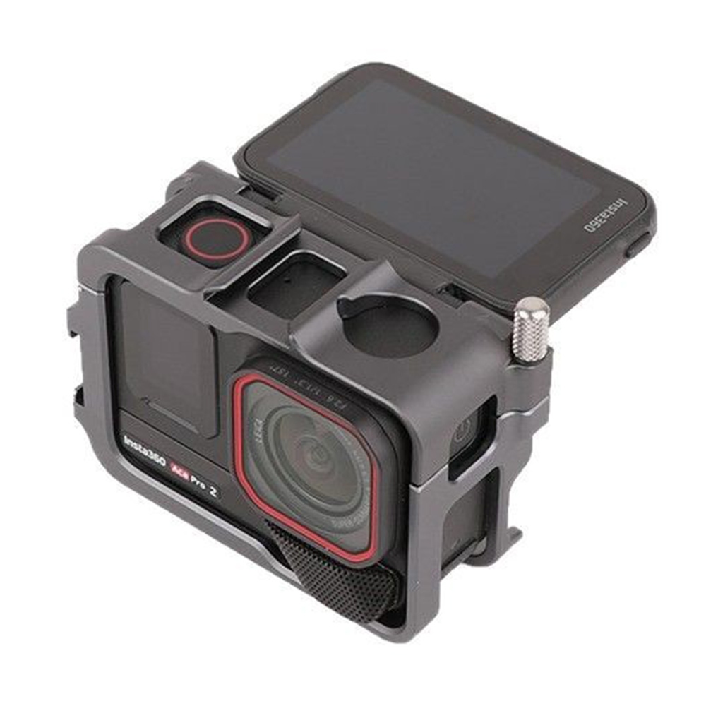 Hliníkový ochranný rám s dvoma držiakmi príslušenstva pre Insta360 Ace Pro 2, Ace Pro a Ace