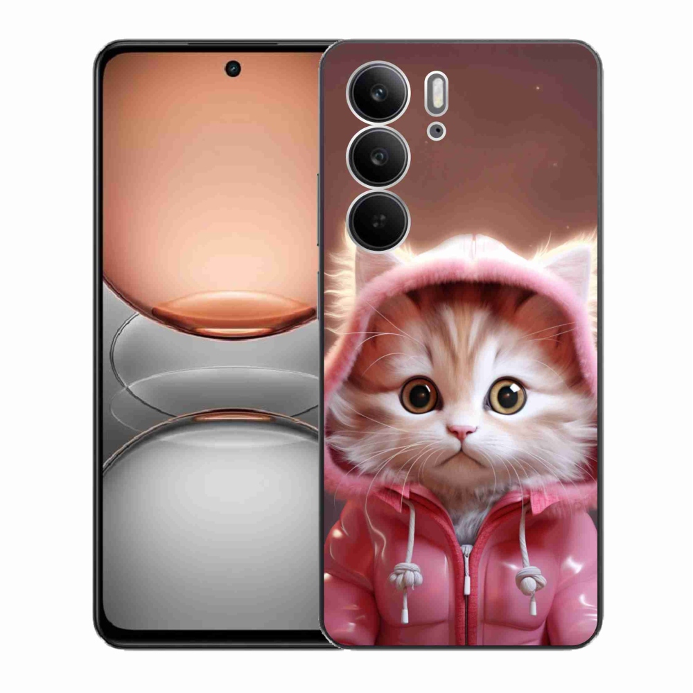 Gélový kryt mmCase na Realme C75 - roztomilé mačiatko 3