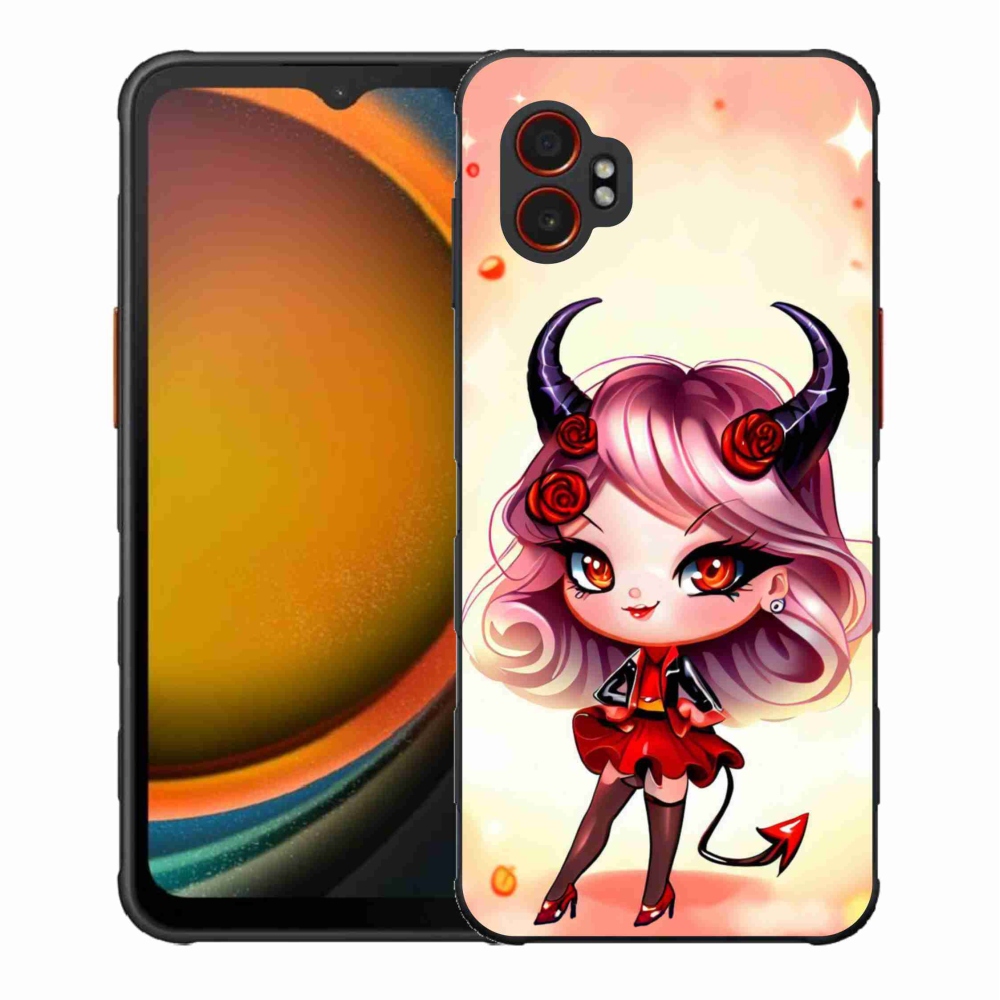 Gélový kryt mmCase na Samsung Galaxy Xcover 7 Pro - kreslená čertica