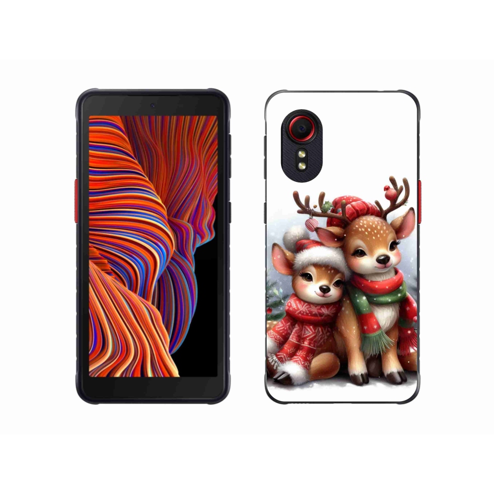 Gélový kryt mmCase na Samsung Galaxy Xcover 5 - vianočné soby