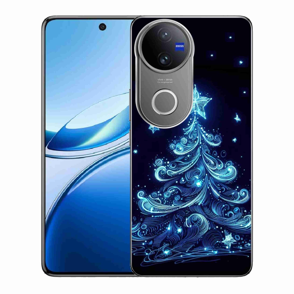 Gélový kryt mmCase na Vivo V50 5G - neónový vianočný stromček 4