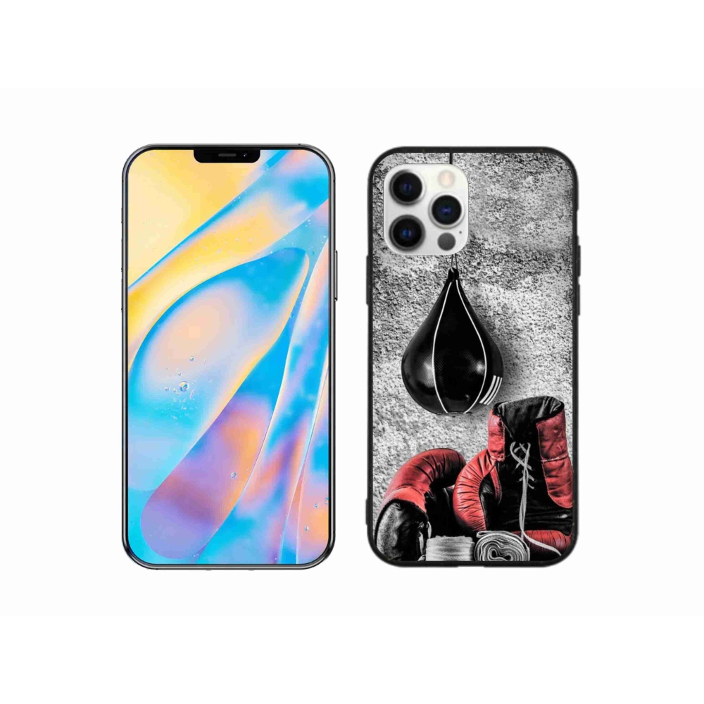 Gélový kryt mmCase na iPhone 12 - boxovacie vrece a rukavice