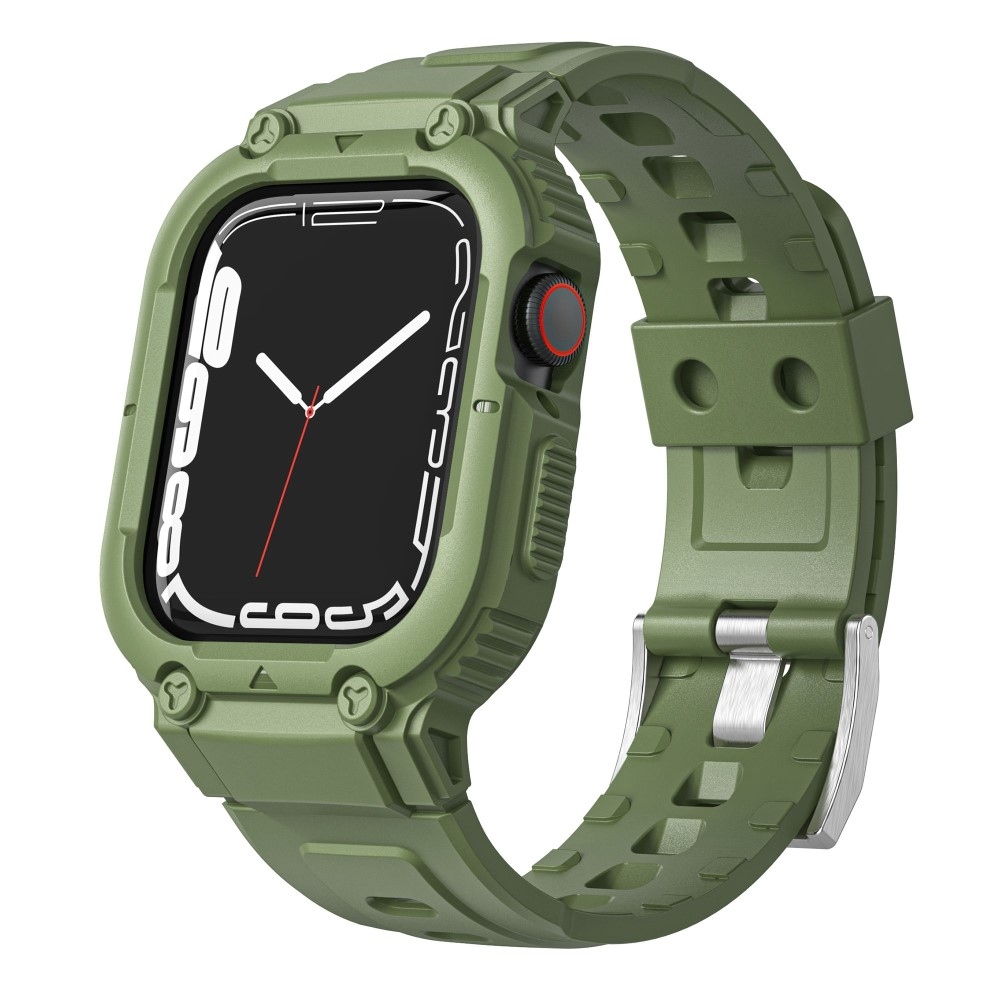 Drop ochranné silikónové púzdro s remienkom na Apple Watch Ultra 49mm - zelené