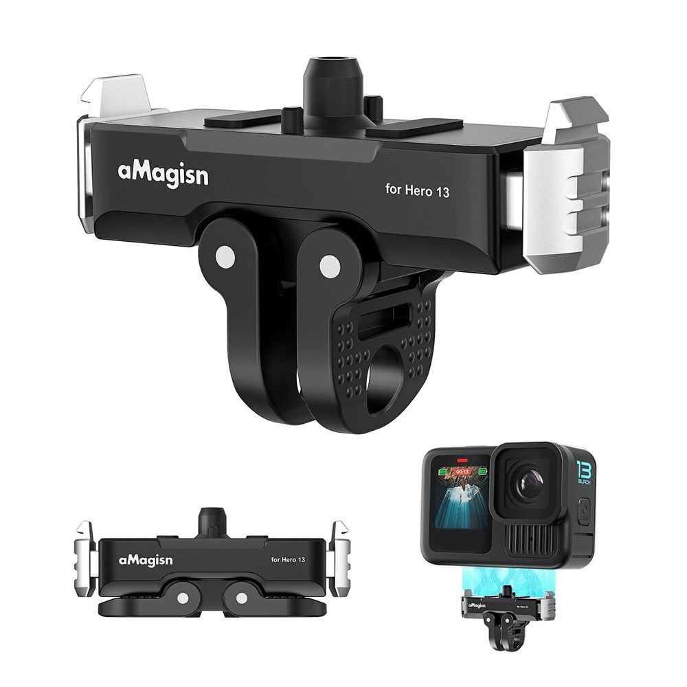 Magnetický kovový rýchloupínací držiak AMAGISN pre GoPro Hero 13
