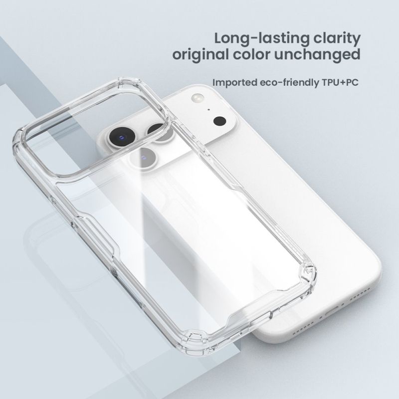 Nillkin Nature TPU PRO kryt pre Apple iPhone 17 Pro Max Transparent