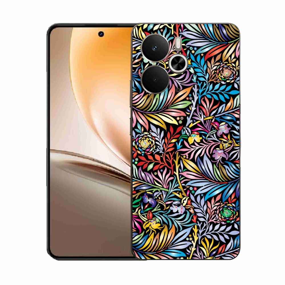 Gélový kryt mmCase na Realme 14 5G - kvety 5