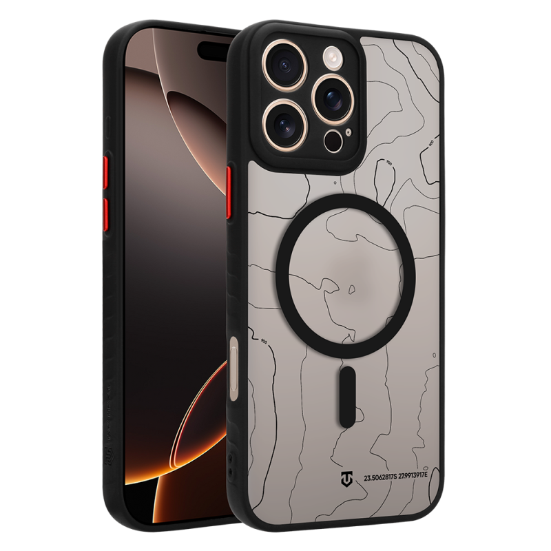Tactical MagForce Warthog – puzdro pre Apple iPhone 16 Pro Max v čiernej farbe Asphalt