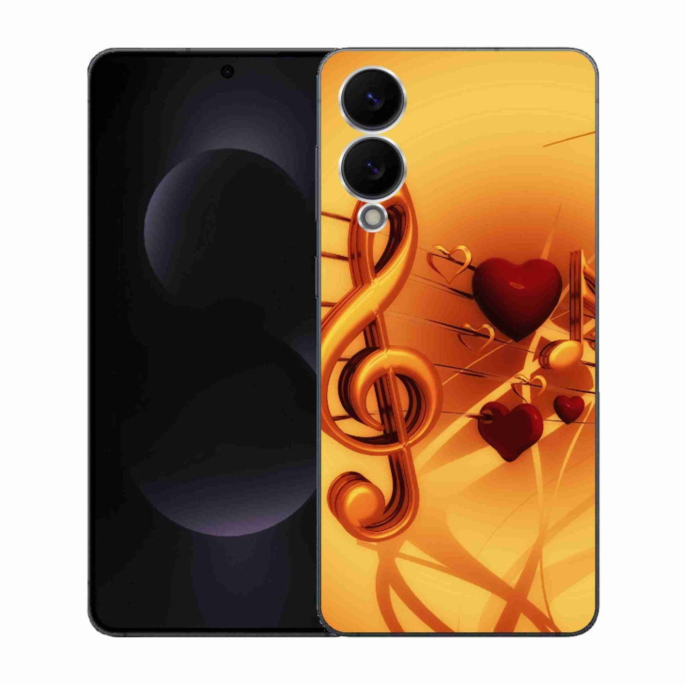 Gélový kryt mmCase na Samsung Galaxy S25 Edge - noty