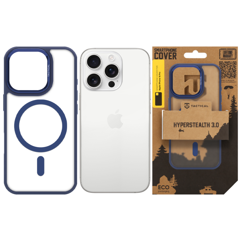 Tactical MagForce Hyperstealth 3.0 Puzdro pre Apple iPhone 16 Pro Deep Blue