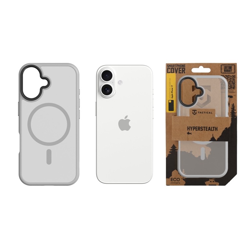 Taktický kryt MagForce Hyperstealth pre iPhone 17 Light Grey