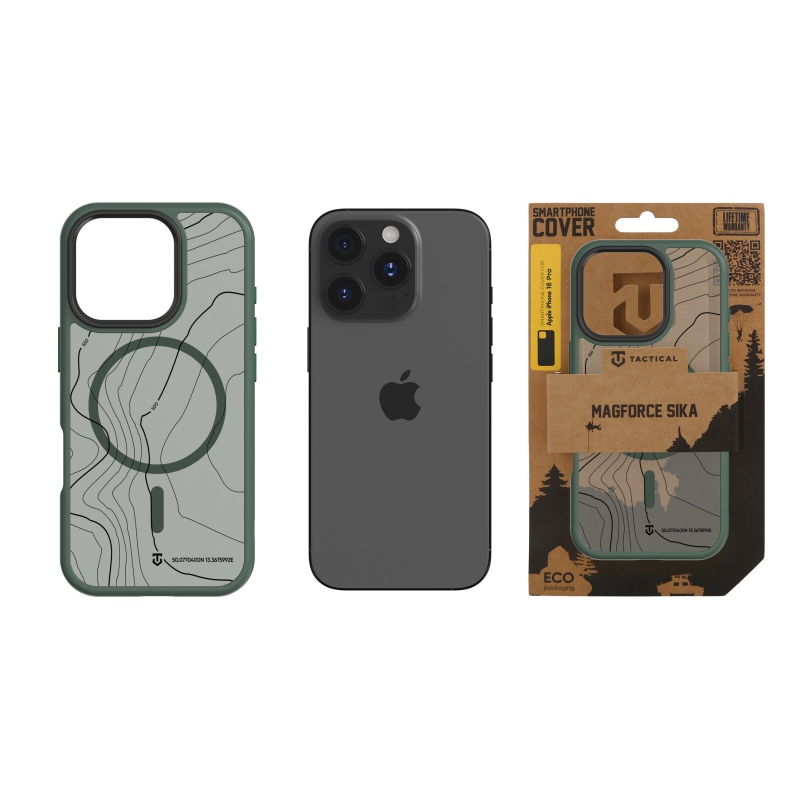 Taktický kryt MagForce Hyperstealth Sika pre iPhone 16 Pro Forest Green