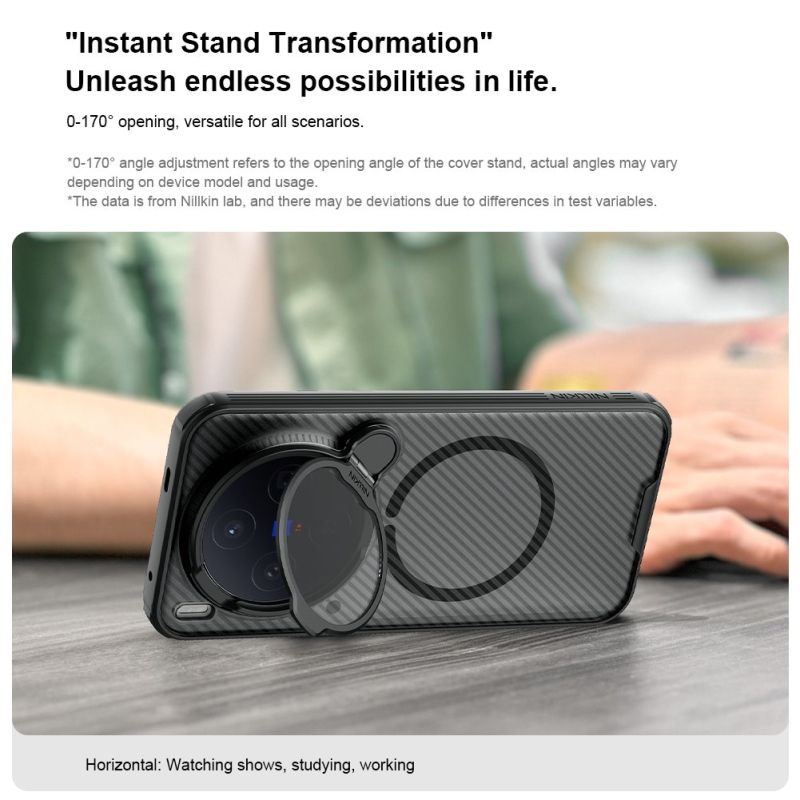 Nillkin CamShield Prop Magnetický zadný kryt pre Vivo X300 Transparent Black