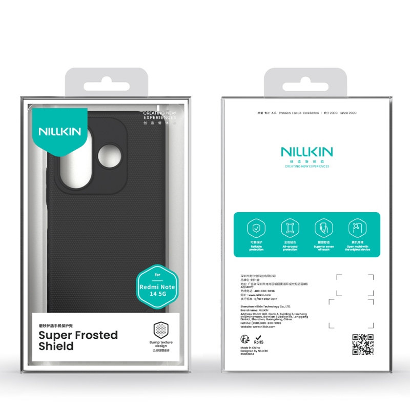Nillkin Super Frosted Zadný Kryt pre Xiaomi Redmi Note 14 5G Peacock Blue