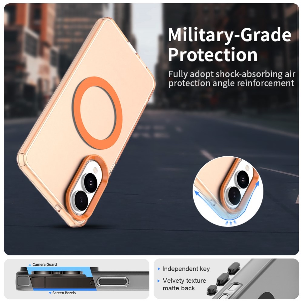 Candy gélový obal s MagSafe na Samsung Galaxy S25 Edge - oranžový